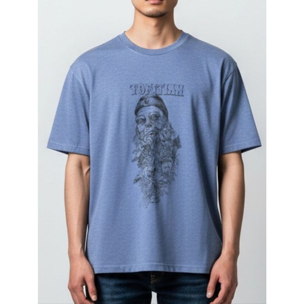 Tofitian Blue Graphic T-Shirt
